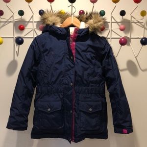 Girls’ Expedition Parka, Sz M (10-12), Lands’ End